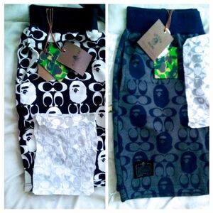 Coach X bape shorts 2 pairs